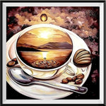 Kaffee 5d Diy Diamond Painting Diamant Malerei Set NB0129