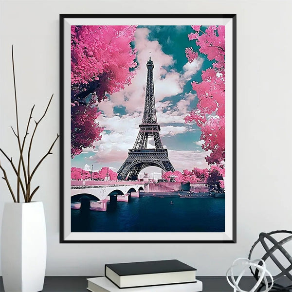 5D Diamant Schilderij Eiffeltoren Diamant Art Kits Volwassenen, DIY Diamond Art Landschap Diamond Painting Kit, Vierkante Boor Kristal Art Borduurschilderijen Mozaïek Kits voor Volwassenen, Kamer 5D Diamant Schilderij Eiffeltoren Diamant Art Kits Volwassenen, DIY Diamond Art Landschap Diamond Painting Kit, Vierkante Boor Kristal Art Borduurschilderijen Mozaïek Kits voor Volwassenen, Kamer