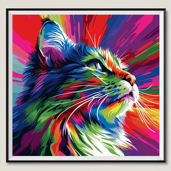 Katze 5d Diamond Painting /Diamant Malerei Set PL9182