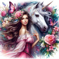 Einhorn 5d Diy Diamond Painting Diamant Malerei Set FL7528