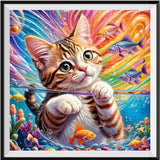 Katze 5d Diamond Painting /Diamant Malerei Set FL4201