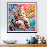Katze 5d Diamond Painting /Diamant Malerei Set FL4201