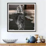 Katze Tiger 5d Diamond Painting /Diamant Malerei Set VM0004