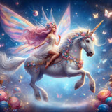 Einhorn 5d Diy Diamond Painting Diamant Malerei Set FL7512