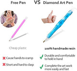 Handgefertigter Kunstharz-Diamantmalstift mit Klebelehm, verschiedene Spitzen DT9010
