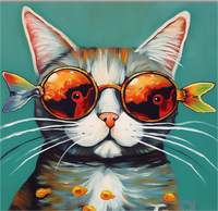 Katze 5d Diy Diamond Painting Diamant Malerei Set MJ1029