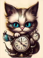 Katze 5d Diy Diamond Painting Diamant Malerei Set MJ1080