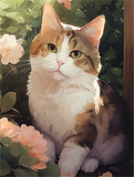 Katze 5d Diy Diamond Painting Diamant Malerei Set MJ1102