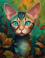 Katze 5d Diy Diamond Painting Diamant Malerei Set MJ1137