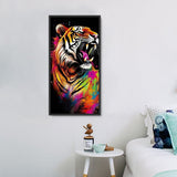 Tiger 5d Diy Diamond Painting Diamant Malerei Set MJ1212