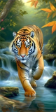 Tiger 5d Diy Diamond Painting Diamant Malerei Set MJ1213