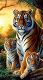 Tiger 5d Diy Diamond Painting Diamant Malerei Set MJ1217