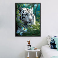 Tiger 5d Diy Diamond Painting Diamant Malerei Set MJ1275