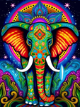 Elefant 5d Diy Diamond Painting Diamant Malerei Set MJ1367