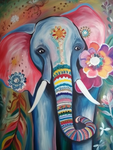 Elefant 5d Diy Diamond Painting Diamant Malerei Set MJ1371