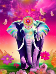 Elefant 5d Diy Diamond Painting Diamant Malerei Set MJ1372