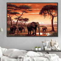 Elefant 5d Diy Diamond Painting Diamant Malerei Set MJ1382