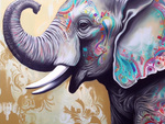 Elefant 5d Diy Diamond Painting Diamant Malerei Set MJ1386