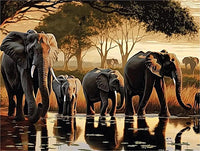 Elefant 5d Diy Diamond Painting Diamant Malerei Set MJ1388