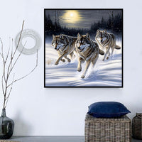 Wolf 5d Diy Diamond Painting Diamant Malerei Set MJ1400