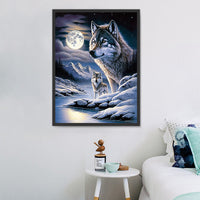 Wolf 5d Diy Diamond Painting Diamant Malerei Set MJ1419