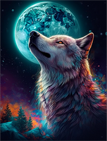 Wolf 5d Diy Diamond Painting Diamant Malerei Set MJ1424