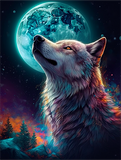 Wolf 5d Diy Diamond Painting Diamant Malerei Set MJ1424