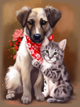 Hund 5d Diy Diamond Painting Diamant Malerei Set MJ9109