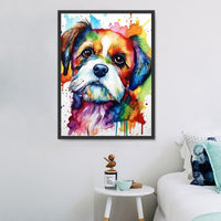 Hund 5d Diy Diamond Painting Diamant Malerei Set MJ9165