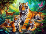 Tiger 5d Diy Diamond Painting Diamant Malerei Set MJ9201