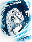 Tiger 5d Diy Diamond Painting Diamant Malerei Set MJ9216