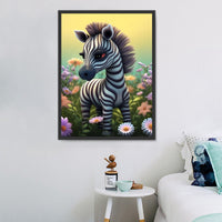 Zebra 5d Diy Diamond Painting Diamant Malerei Set MJ9487