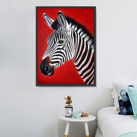 Zebra 5d Diy Diamond Painting Diamant Malerei Set MJ9491