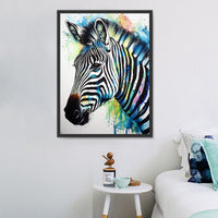 Zebra 5d Diy Diamond Painting Diamant Malerei Set MJ9496